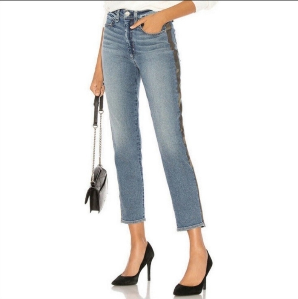 McGuire Denim Size 27 Ibiza Damn Fine High Rise Camo Stripe Jeans in Army Doll